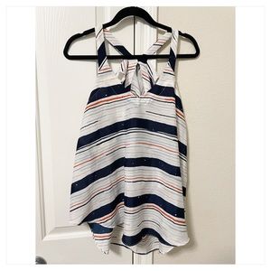 Bcbgeneration Ruffle Open Back Tank